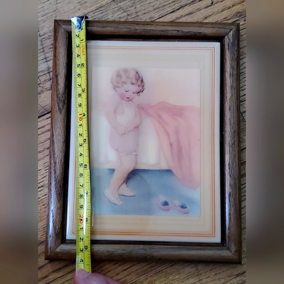 Vintage Bessie Pease Guttman oak framed tile art - Picture 8 of 9